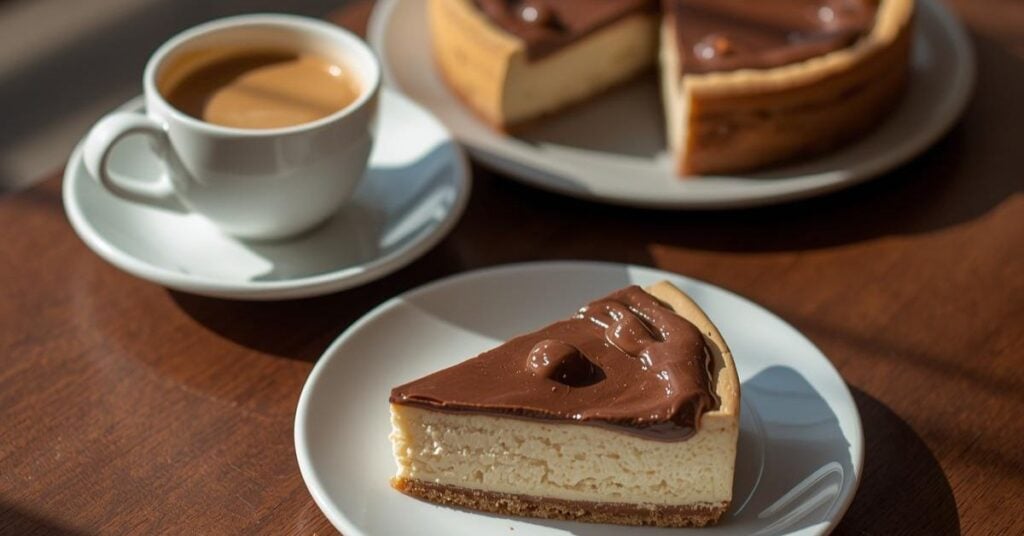 maridaje cafe y cheesecake de nutella